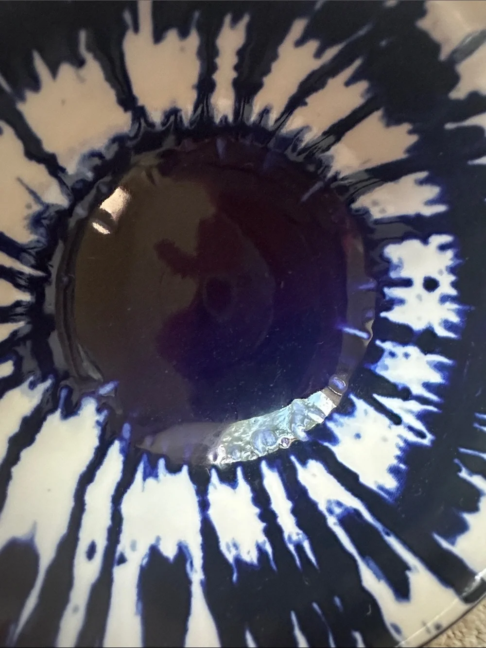 West Elm Indigo Tie Dye Small Nesting Bowls Set of 3 Prep Bowl Cobalt Blue White